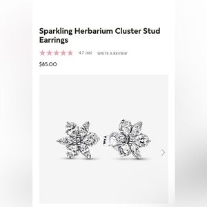 Sparkling Herbarium Cluster Stud Earrings